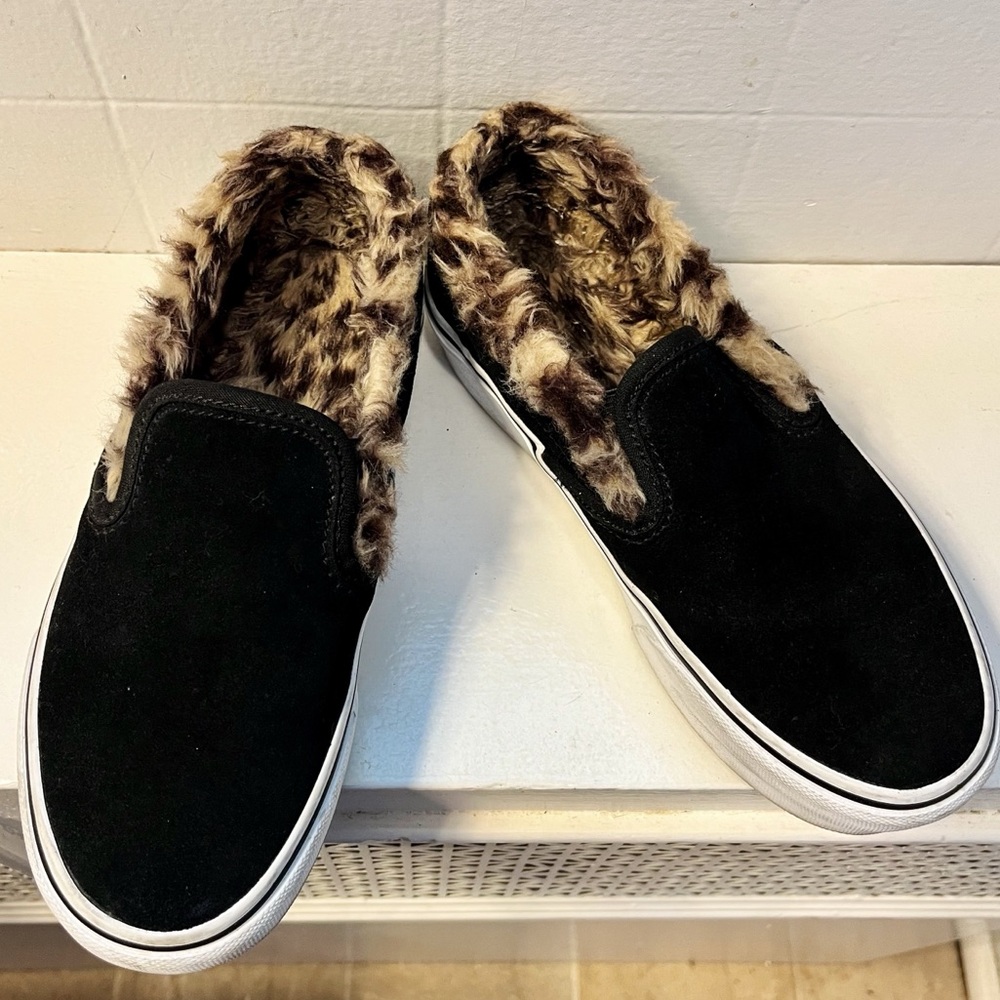 VANS Classic Slip-On Platform Fur Lined
